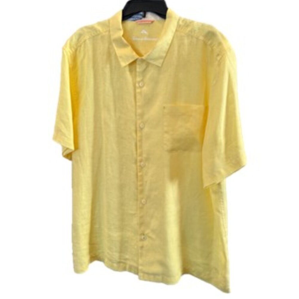 TOMMY BAHAMA Linen Camp Shirt XL